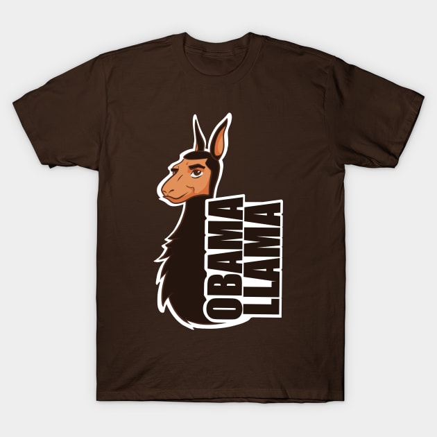 Obama Llama T-Shirt by DMBarnham